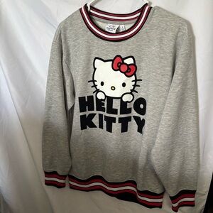 Hello Kitty Gray Sweatshirt with Red Accents